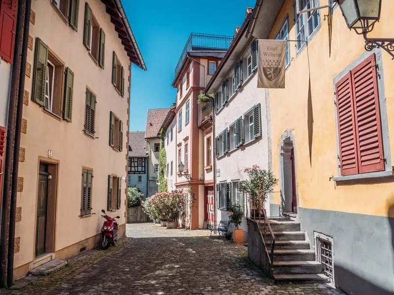 Ihr seht ein Bild der Oberstadt in Bregenz