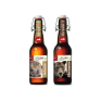 Sie sehen zwei Flaschen Naturbier von der Brauerei Gratzer aus Kaindorf, welche Sie im JUFA Hotel Weiz***s genießen können.