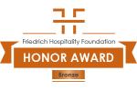 Sie sehen das Logo von der Friedrich Hospitality Foundation Honor Award in Bronze.