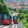 Sie sehen die Schlossbergbahn in Graz. JUFA Hotels bietet erholsamen Familienurlaub und einen unvergesslichen Winterurlaub