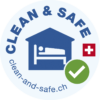 clean and safe Logo Hotel