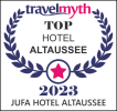 Sie sehen ein Auszeichnung von travelmyth für das JUFA Hotel Altaussee***