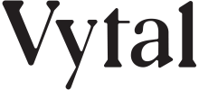 Sie sehen das Logo vom Unternehmen Vytal - ein nachhaltiges Mehrwegsystem für die Lieferung und Mitnahme von Speisen und Getränken.